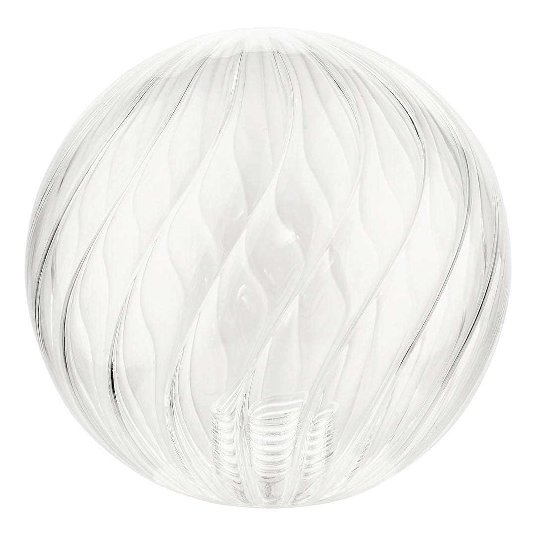Dar GL3 Mix &amp; Match Twisted Style Clear Glass Shade G9 10cm (S)