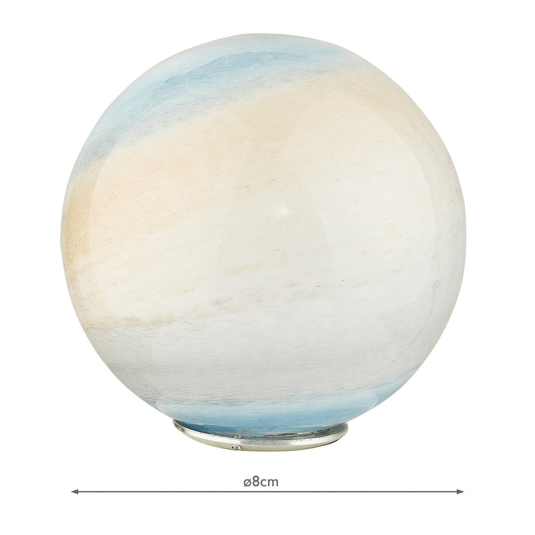 Dar GL7 Mix &amp; Match Planet Style Glass Shade G9 8cm (S)