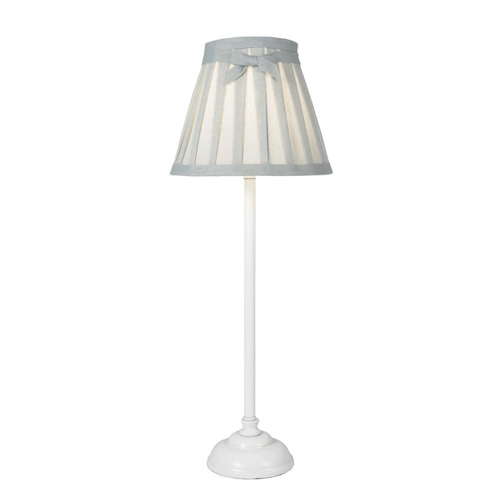 Dar GRA422 Grace Table Lamp Matt White and Matt White With Shade