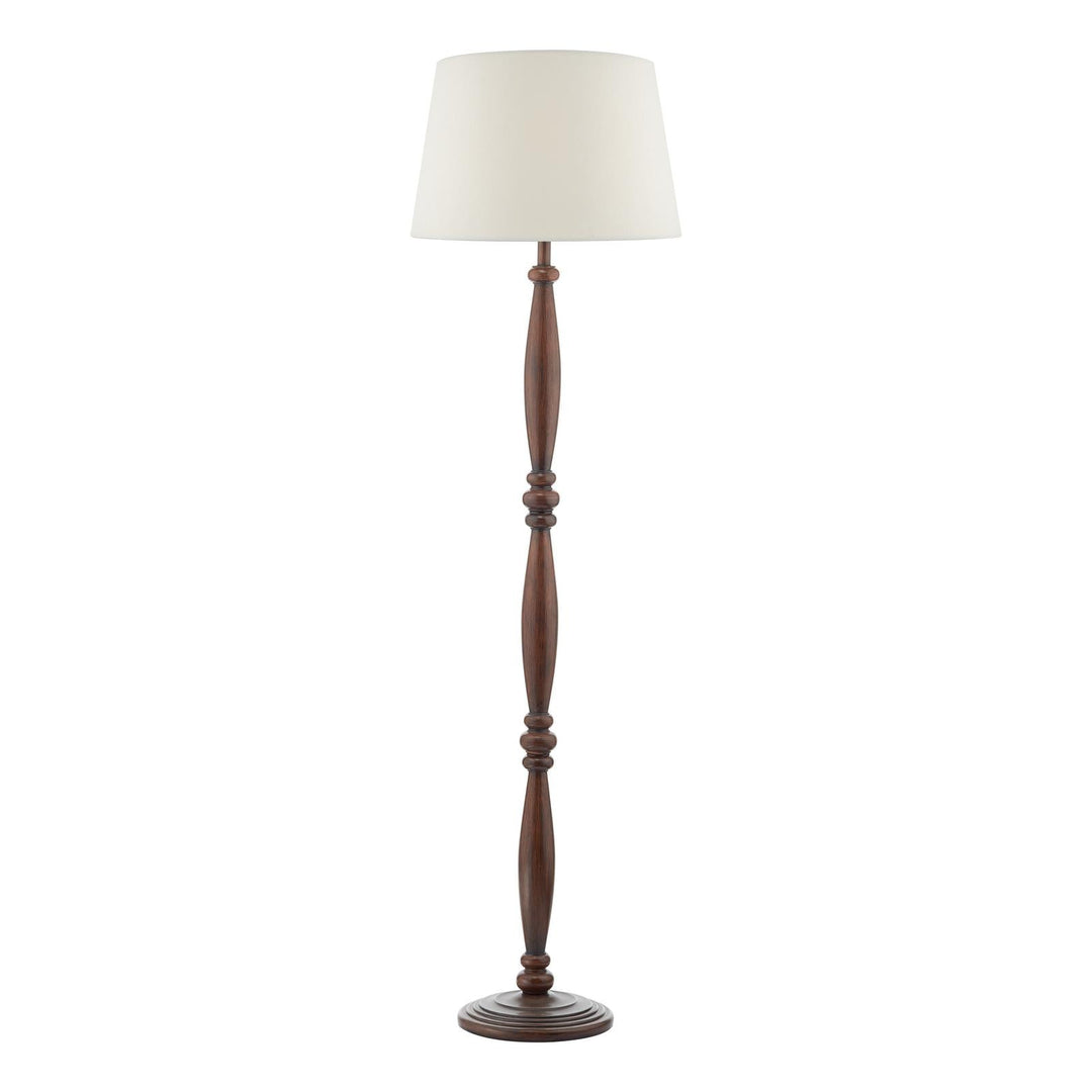 Dar HAY4947-CEZ1829 Hayward Floor Lamp Wood Effect With Shade