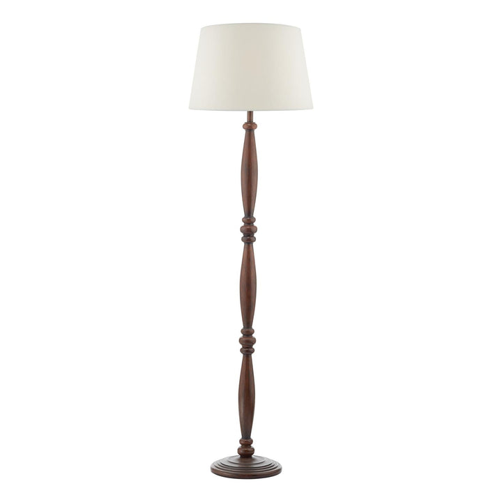 Dar HAY4947-CEZ1829 Hayward Floor Lamp Wood Effect With Shade