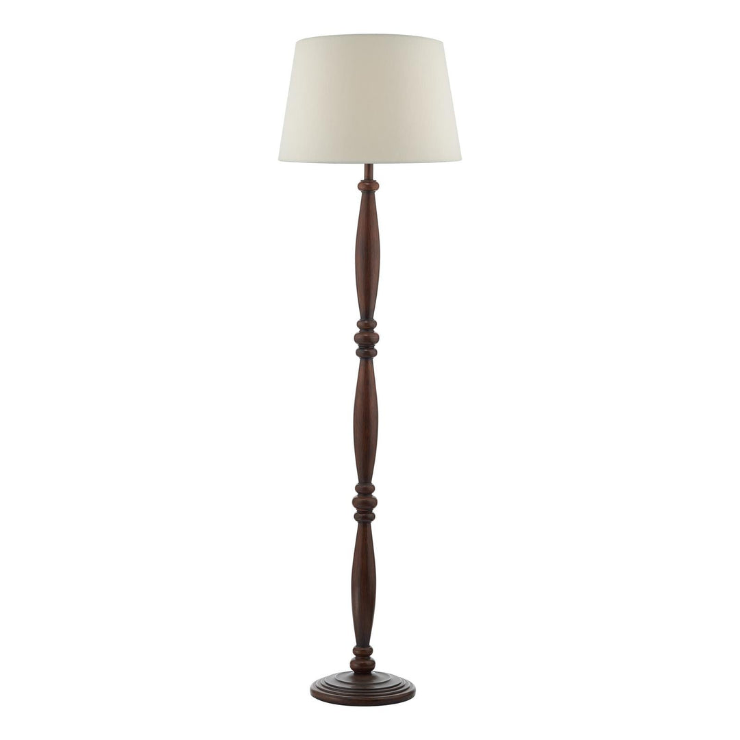 Dar HAY4947-CEZ1829 Hayward Floor Lamp Wood Effect With Shade