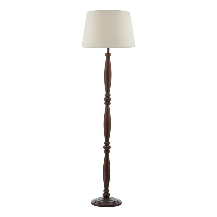 Dar HAY4947-CEZ1829 Hayward Floor Lamp Wood Effect With Shade