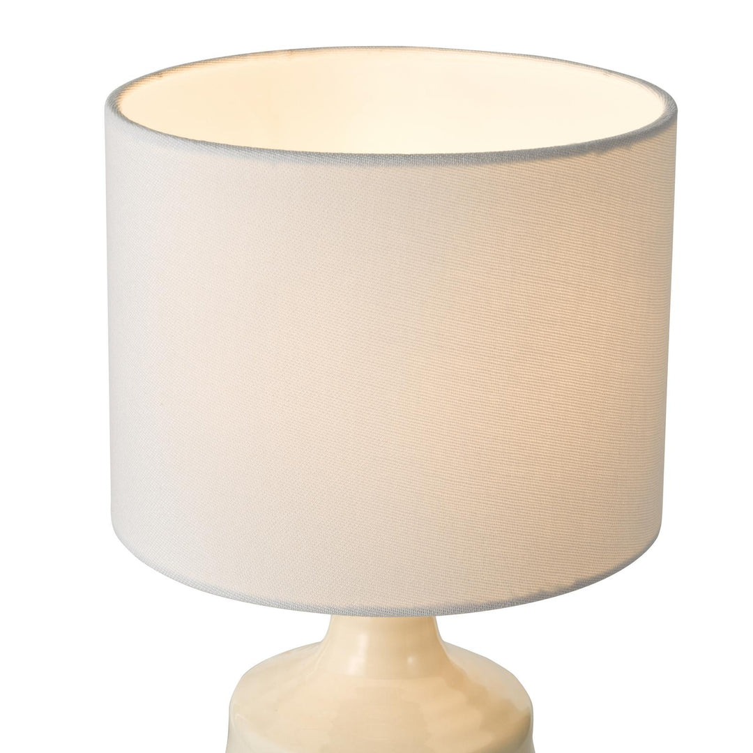 Dar INC4033 Inci Twin Pack Table Lamp Cream With Shade
