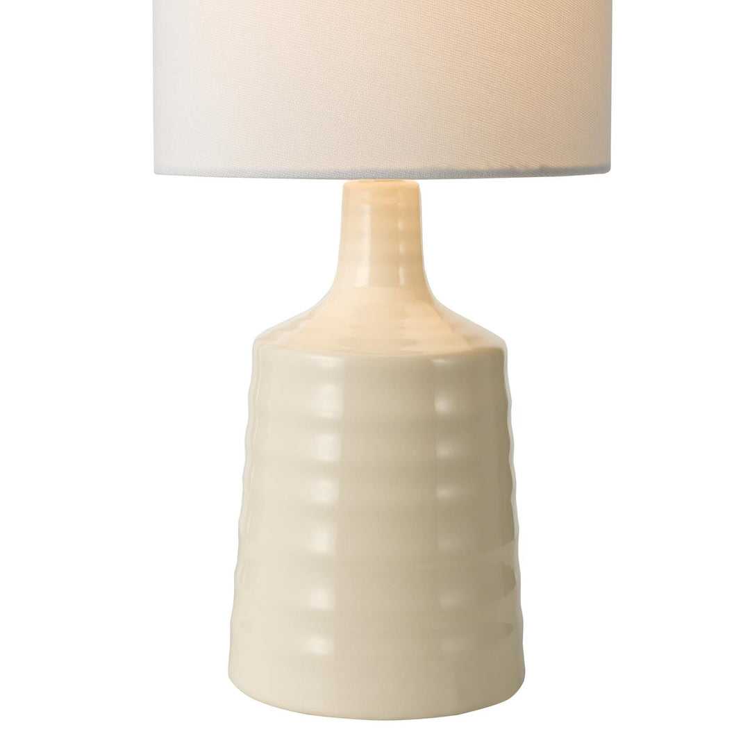 Dar INC4033 Inci Twin Pack Table Lamp Cream With Shade