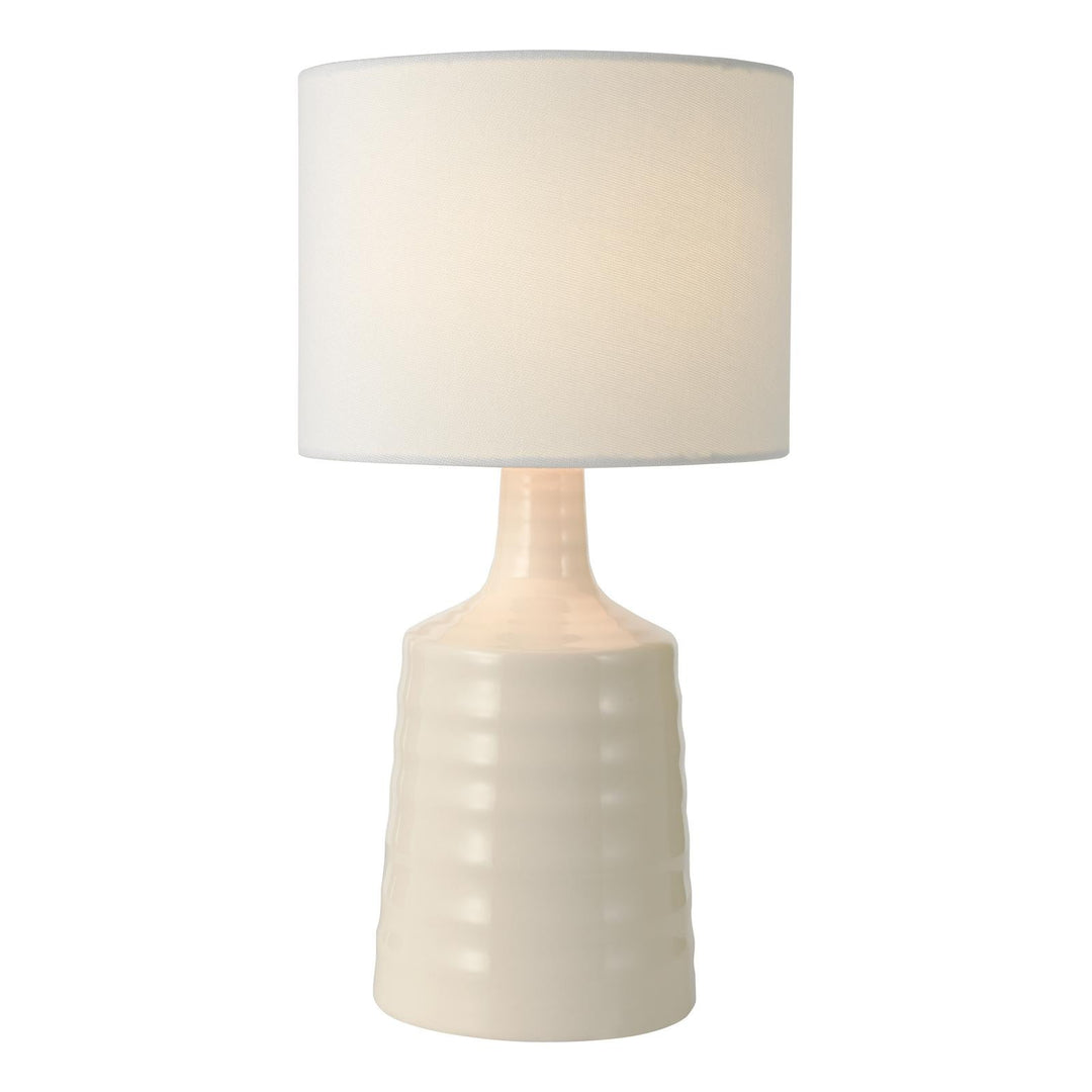 Dar INC4033 Inci Twin Pack Table Lamp Cream With Shade