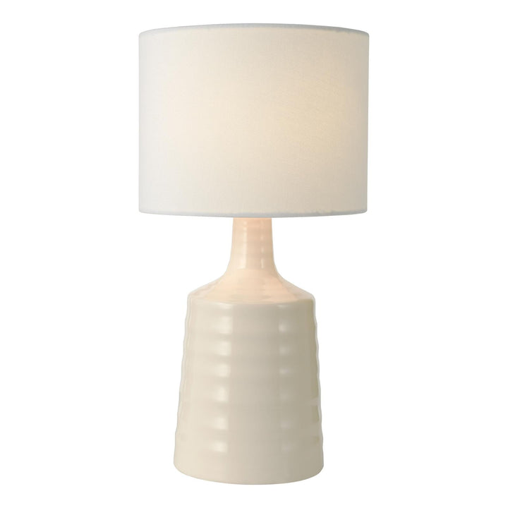 Dar INC4033 Inci Twin Pack Table Lamp Cream With Shade