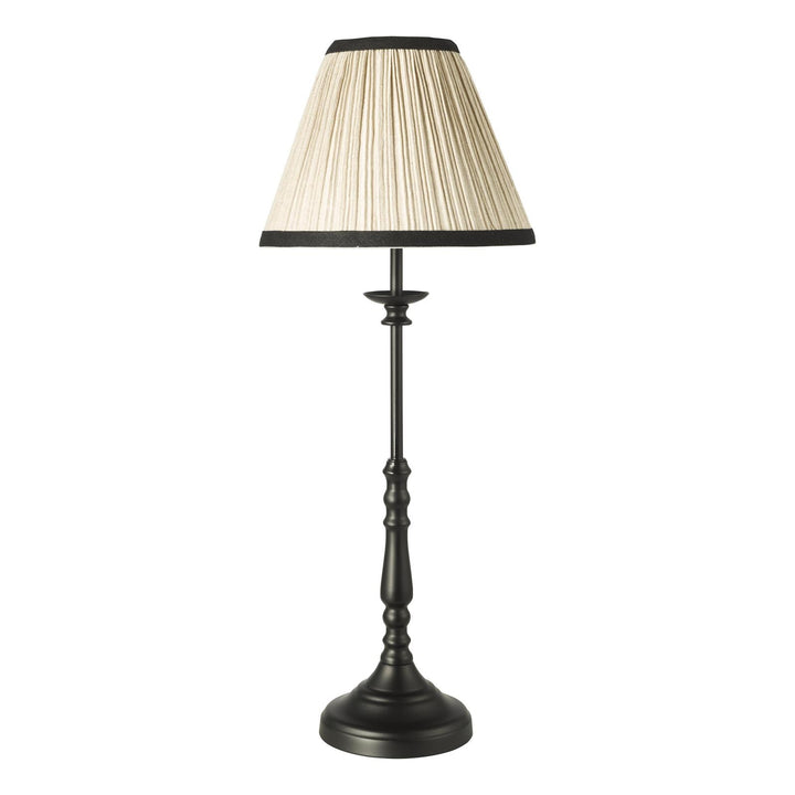 Dar JUD4122 Judy Table Lamp Satin Black With Shade