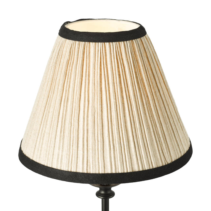 Dar JUD4122 Judy Table Lamp Satin Black With Shade