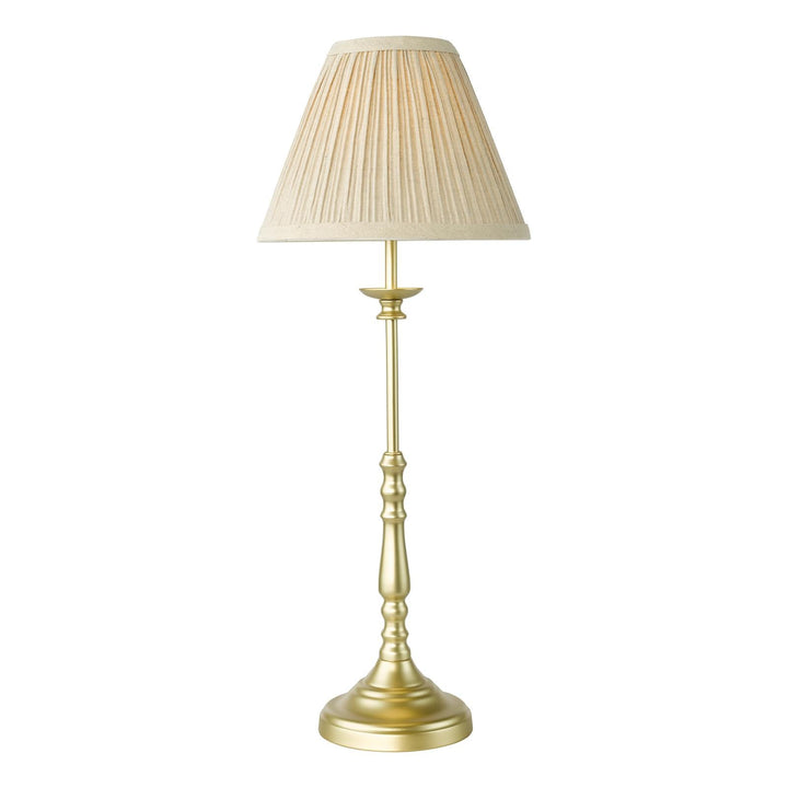 Dar JUD4135 Judy Table Lamp Satin Gold With Shade