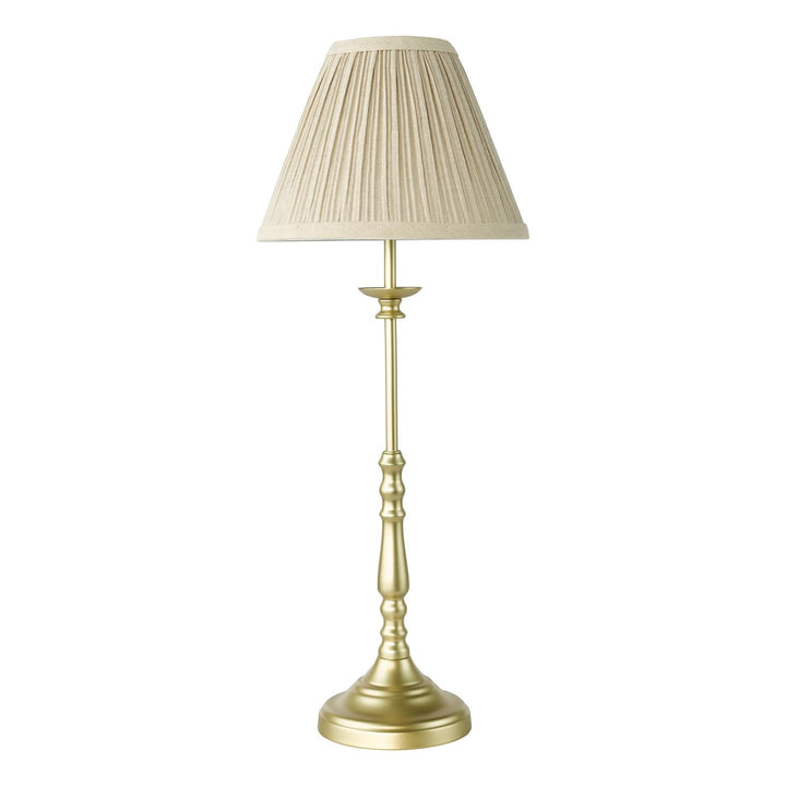 Dar JUD4135 Judy Table Lamp Satin Gold With Shade