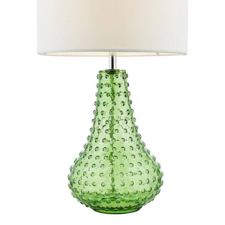 Dar KRI4224 Kristina Table Lamp Green Glass With Shade