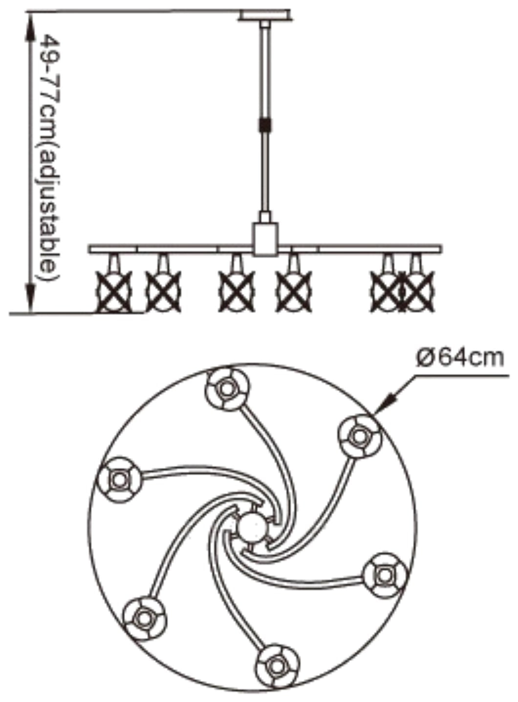 Mantra M0033 Rosa Nickel 6 Light