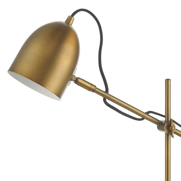 Dar MEN4263 Mendal Desk Lamp Antique Bronze and Marble