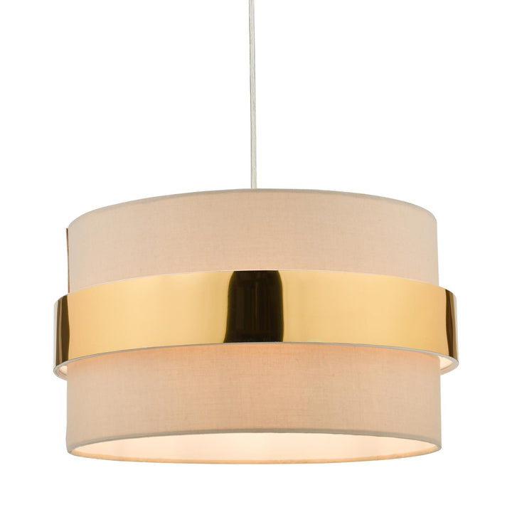 Dar OKI6529 Oki Easy Fit Pendant Taupe With Shade