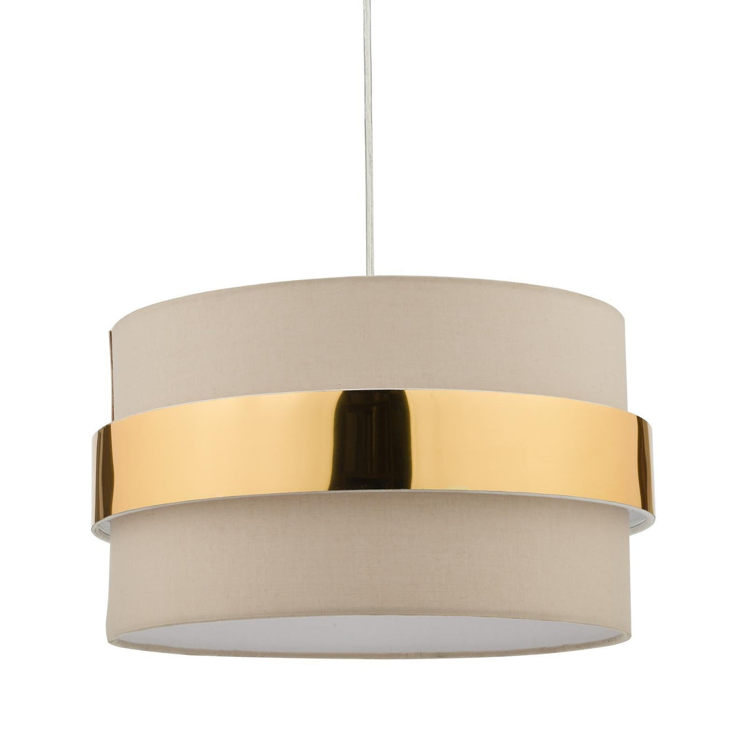 Dar OKI6529 Oki Easy Fit Pendant Taupe With Shade