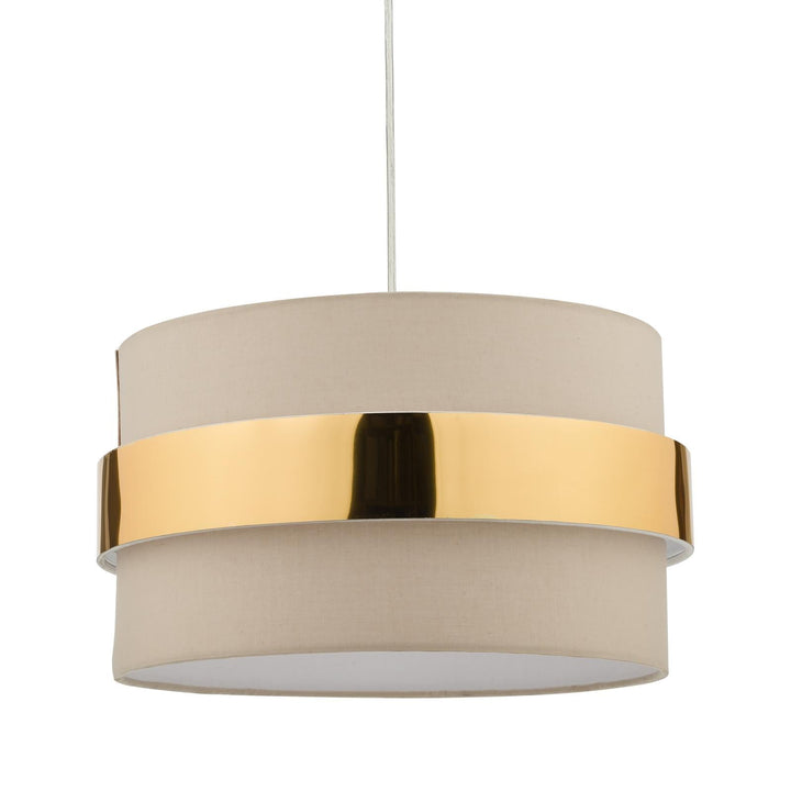 Dar OKI6529 Oki Easy Fit Pendant Taupe With Shade