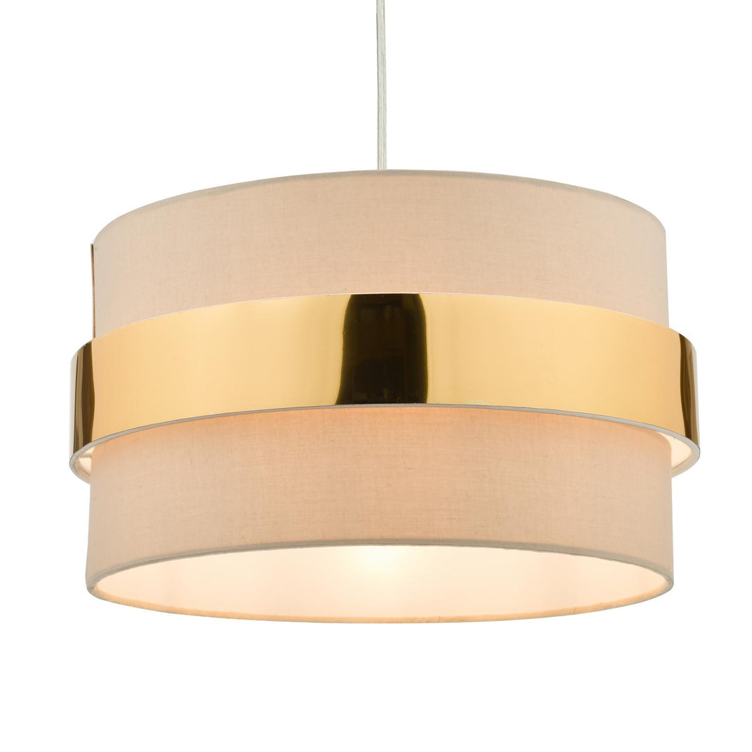 Dar OKI6529 Oki Easy Fit Pendant Taupe With Shade