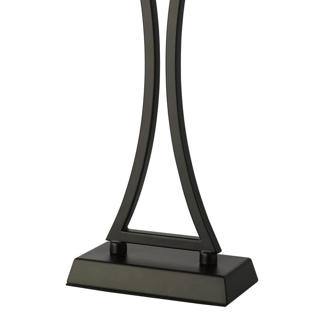 Dar OPO4122 Oporto Table Lamp Matt Black With Shade