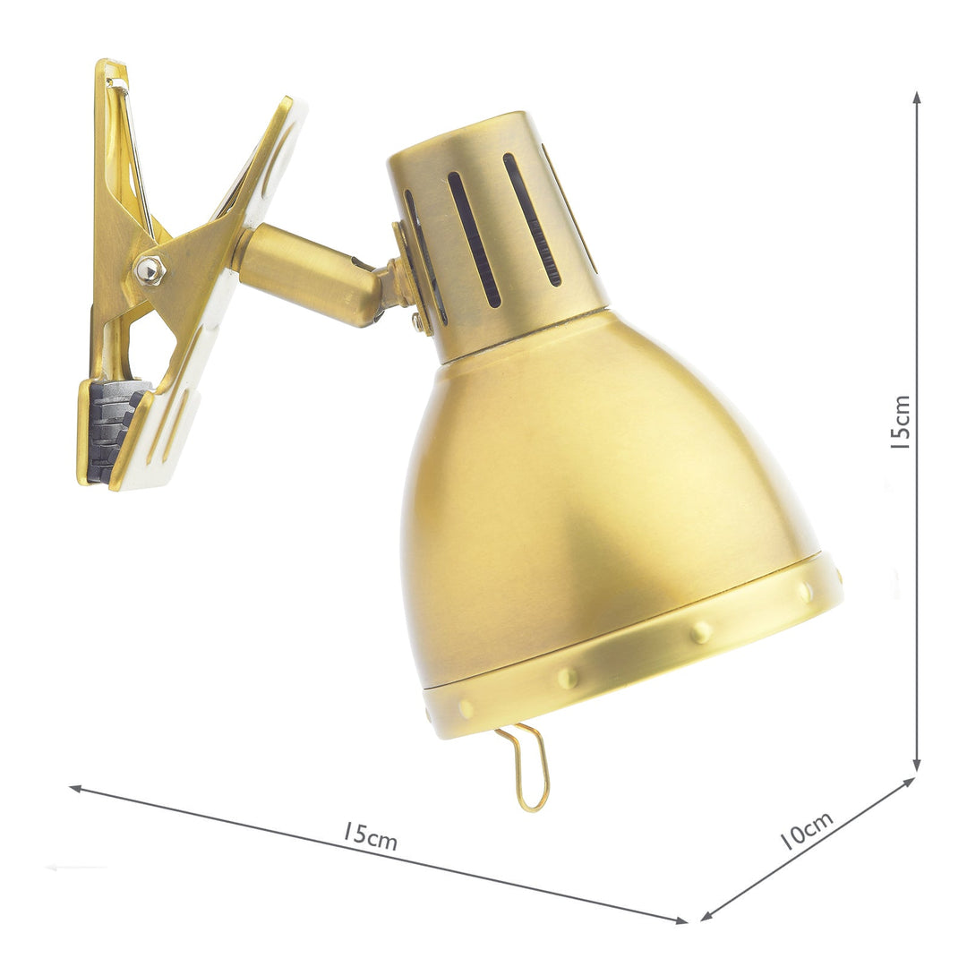 Dar OSA4175 Osaka Single Spotlight Brushed Brass