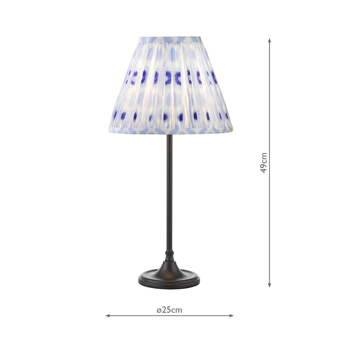 Dar PAD4222-IKA1023 Padme Table Lamp Matt Black With Shade
