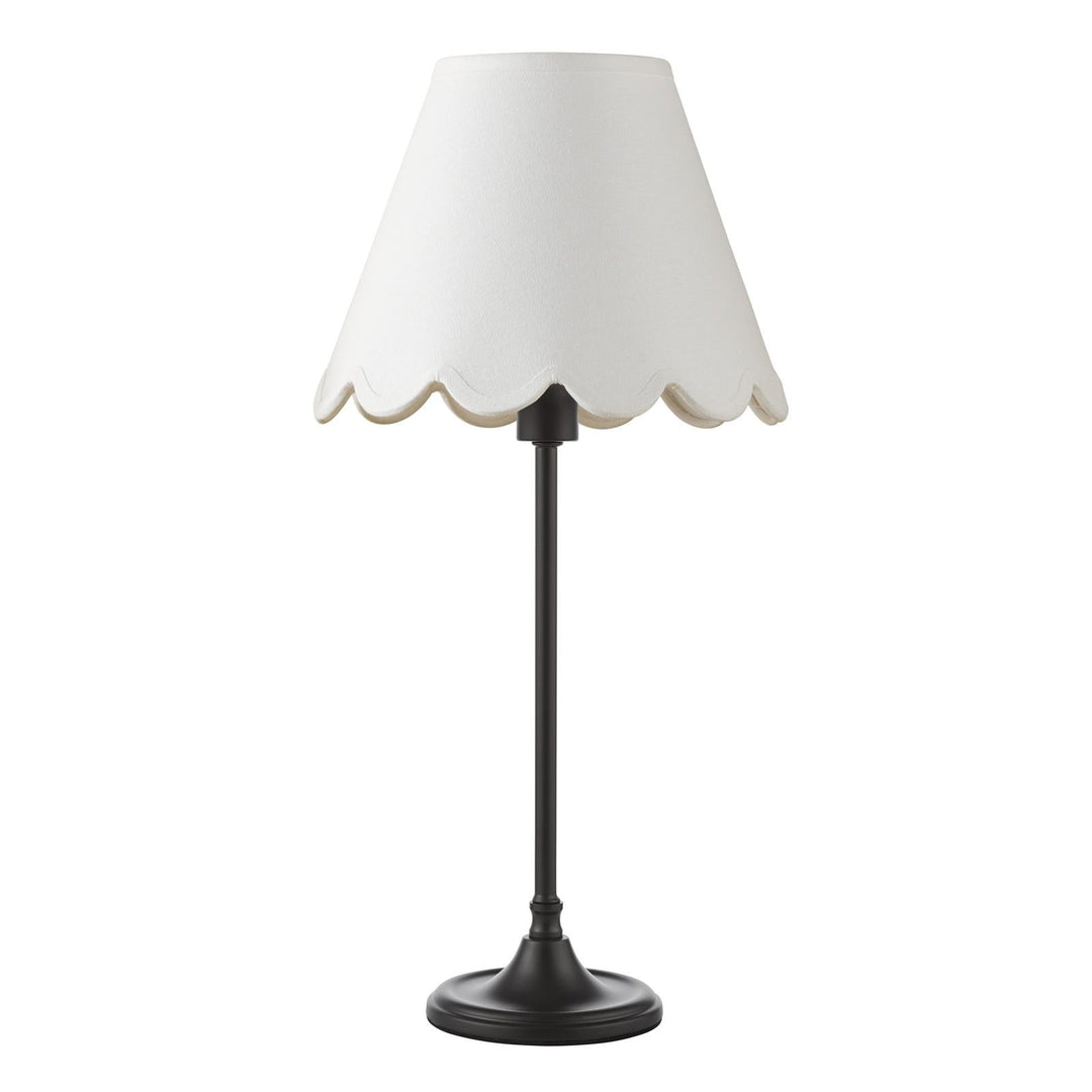 Dar PAD4222-NER102 Padme Table Lamp Matt Black With Shade