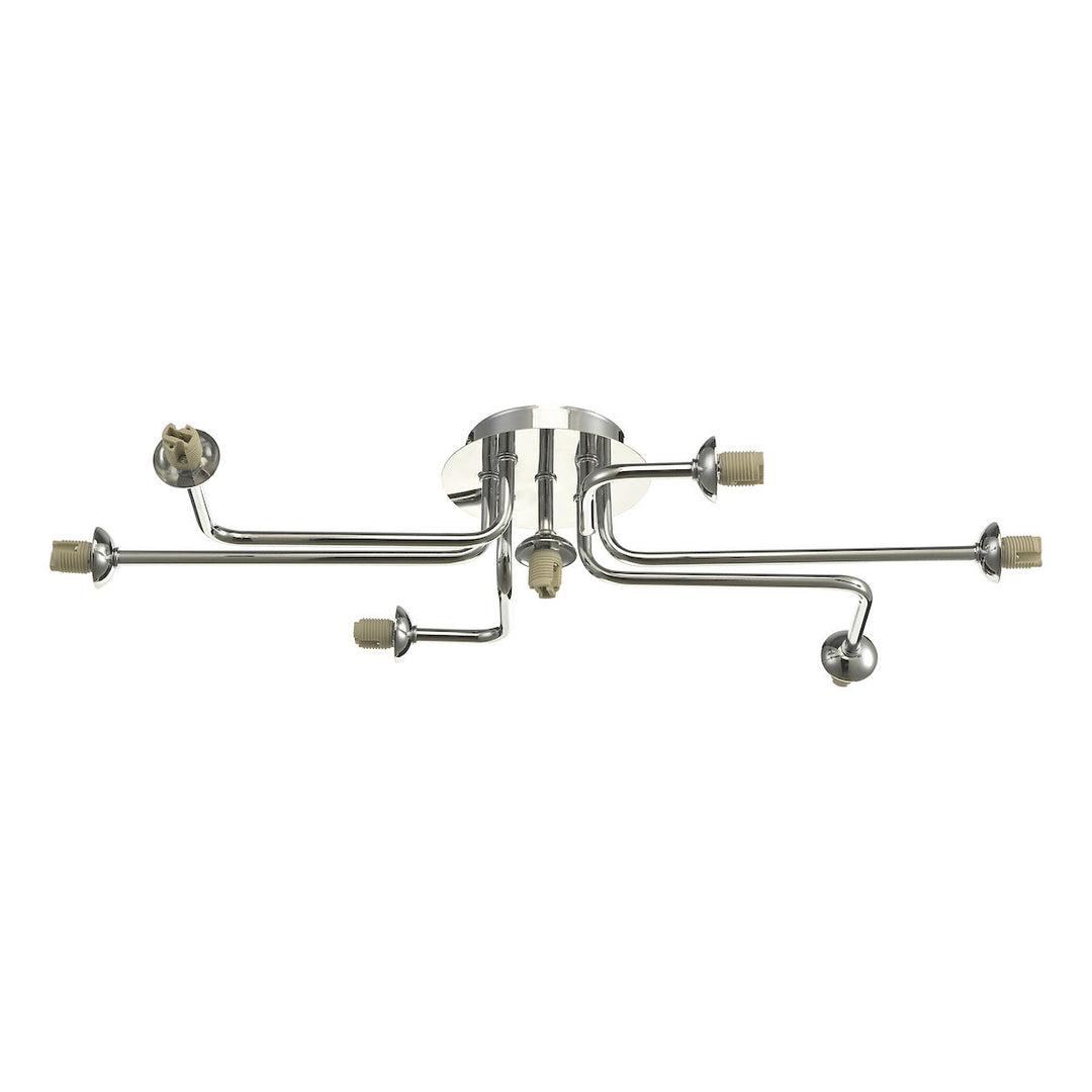 Dar REY3450-F Reyna 7 Light Semi-Flush Chrome Fitting Only (S)