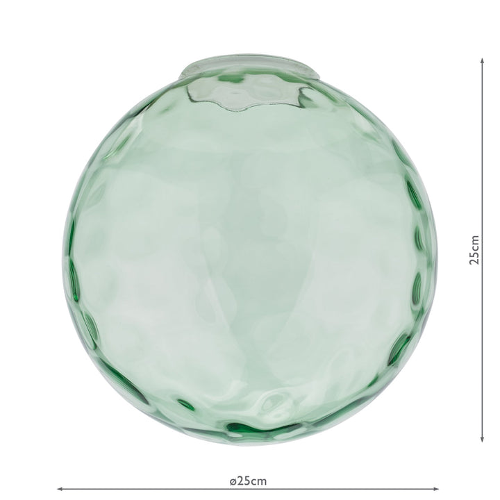 Dar RIP8824 Ripple Easy Fit Pendant Green Glass