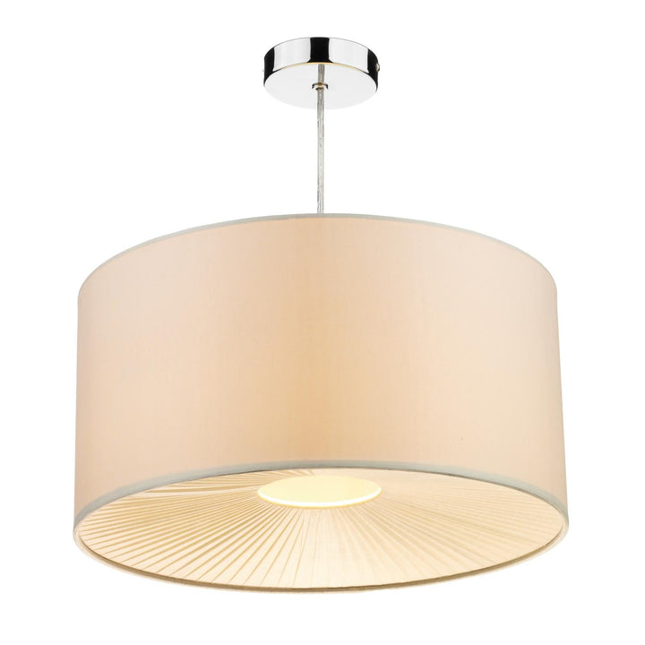 Dar RIT6533 Rita Easy Fit Pendant Cream With Shade (Pack of 2)