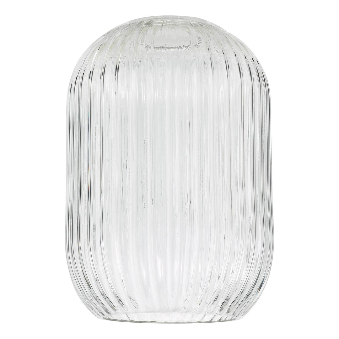 Dar SAW6508 Sawyer Easy Fit Pendant Ribbed Glass
