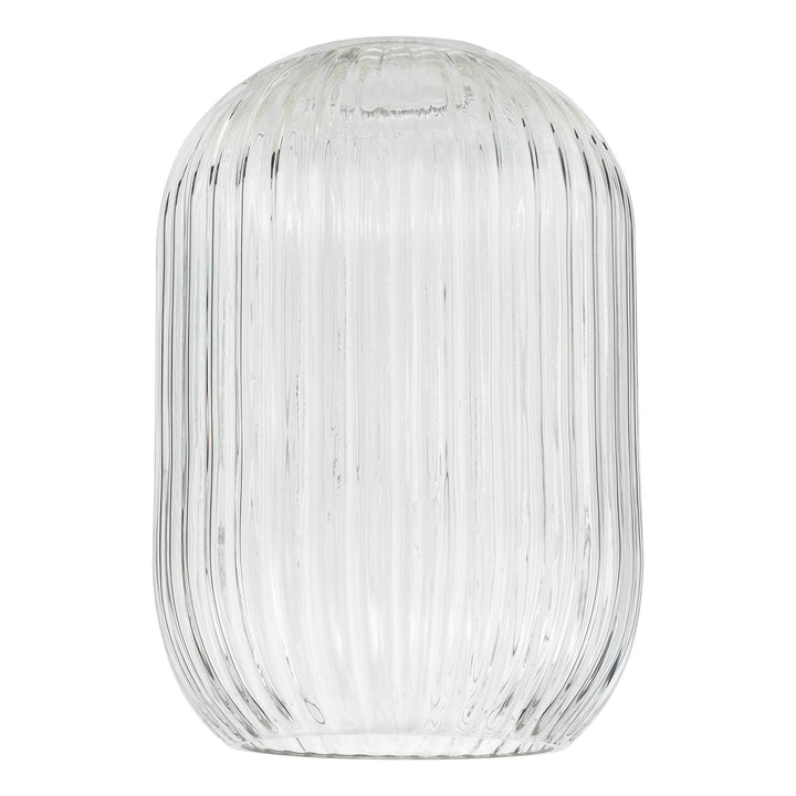 Dar SAW6508 Sawyer Easy Fit Pendant Ribbed Glass
