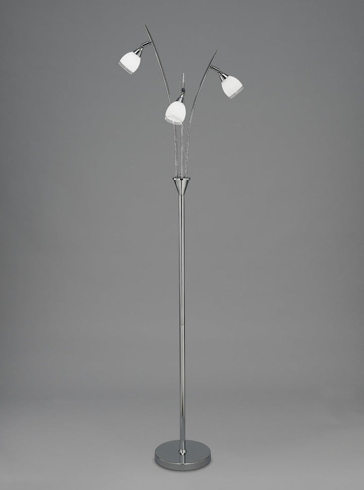 Franklite SL219 Lutina 3 Light Floor Lamp Chrome (S)