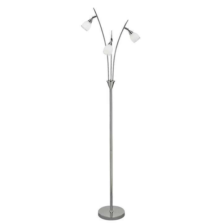 Franklite SL219 Lutina 3 Light Floor Lamp Chrome (S)