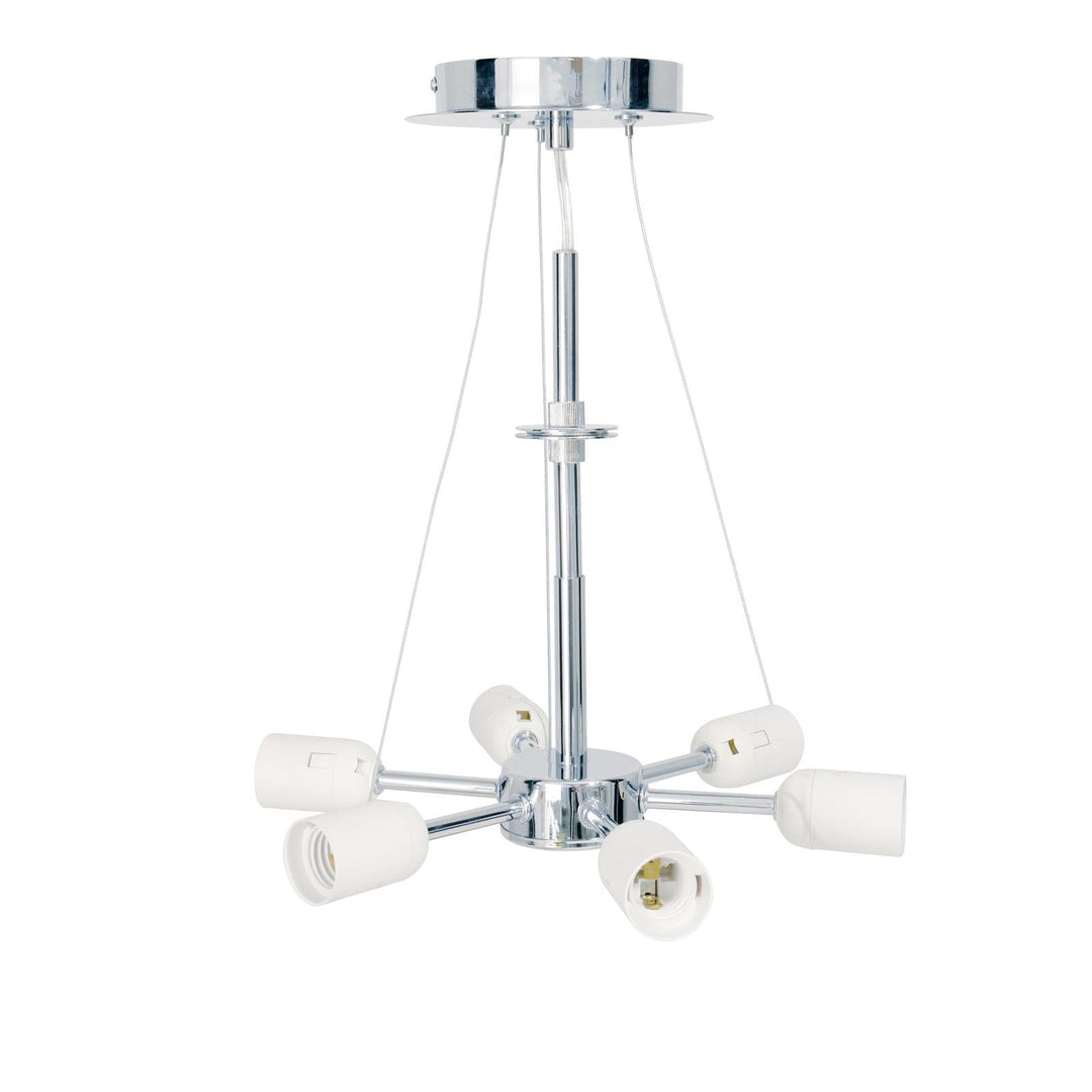 Dar SP0650 6 Light Suspension Polished Chrome