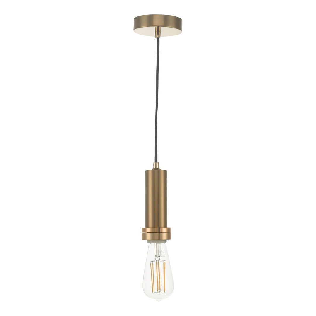 Dar SP6563 1 Light E27 Suspension Satin Bronze