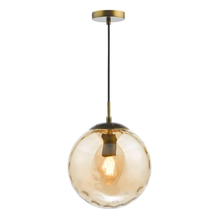 Dar SP70 1 Light E27 Suspension Bronze