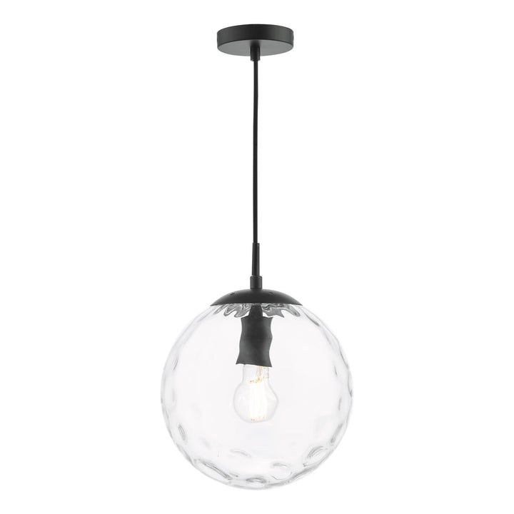 Dar SP72 1 Light E27 Suspension Matt Black