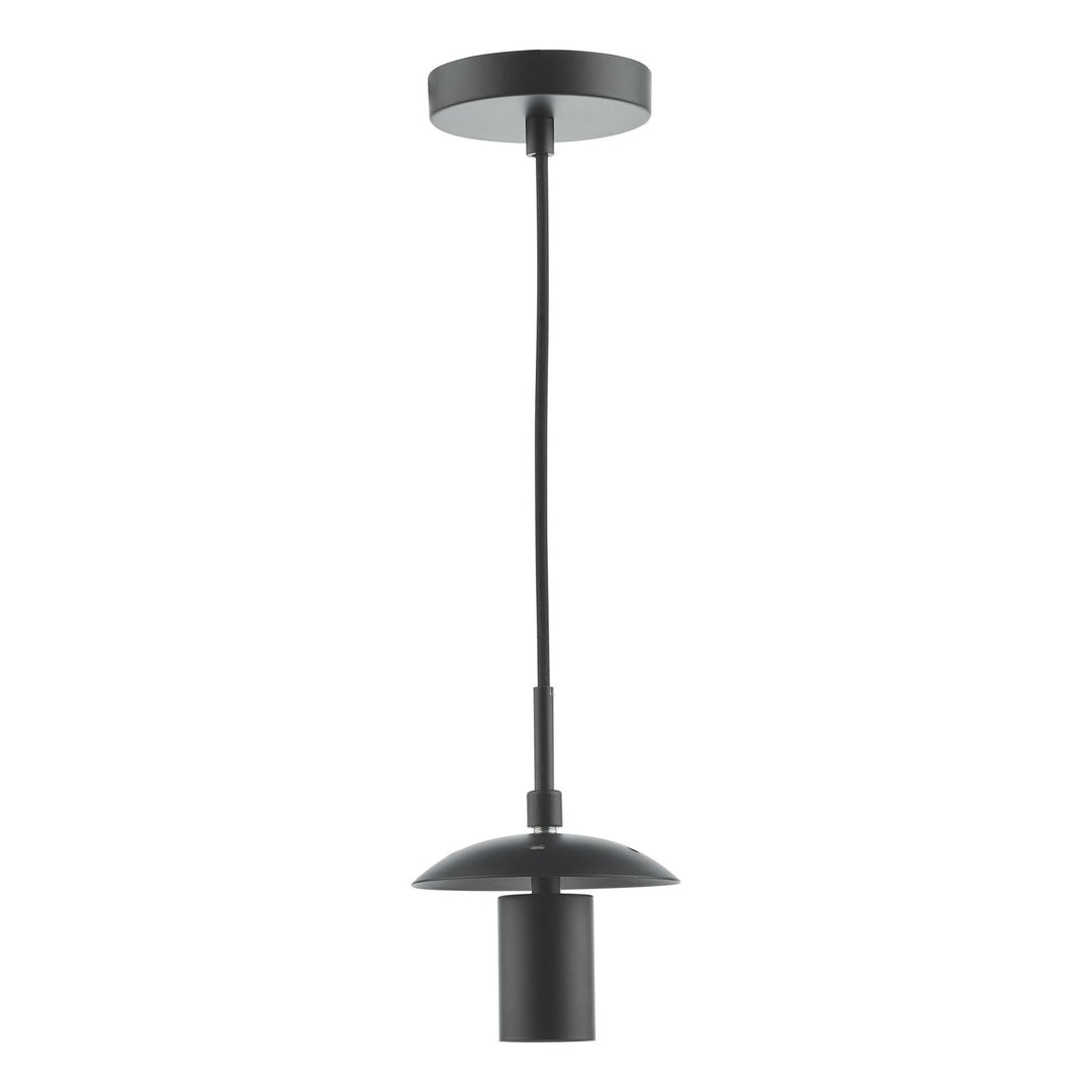 Dar SP72 1 Light E27 Suspension Matt Black