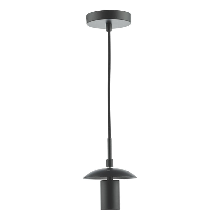 Dar SP72 1 Light E27 Suspension Matt Black