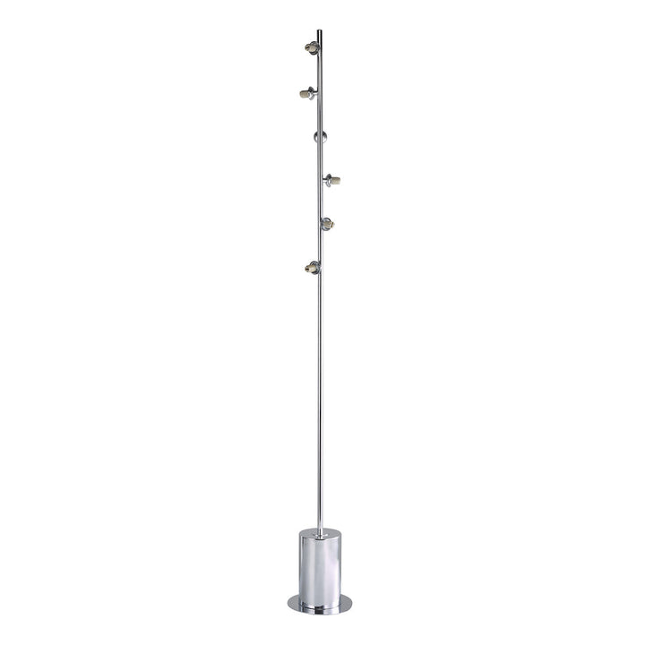Dar SPI4950-F Spiral 6 Light Floor Lamp Polished Chrome Base Only (S)