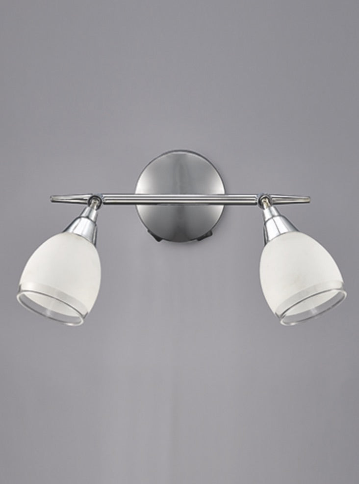 Franklite SPOT8962 Lutina 2 Light Spot Wall Light Chrome (S)