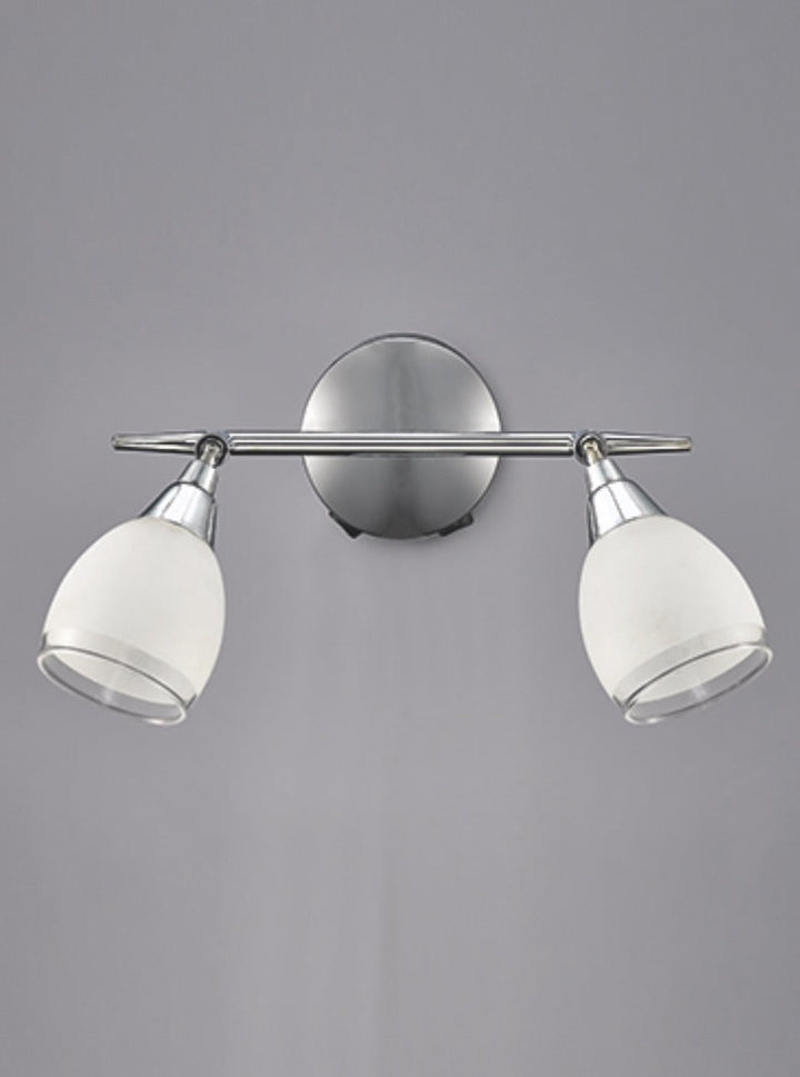 Franklite SPOT8962 Lutina 2 Light Spot Wall Light Chrome (S)