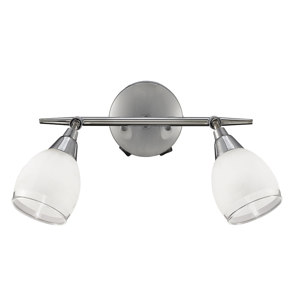 Franklite SPOT8962 Lutina 2 Light Spot Wall Light Chrome (S)