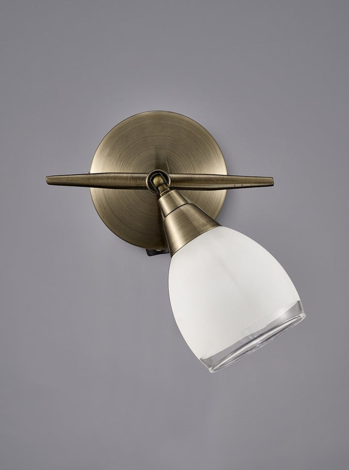 Franklite SPOT8981 Lutina 1 Light Wall Light Bronze (S)