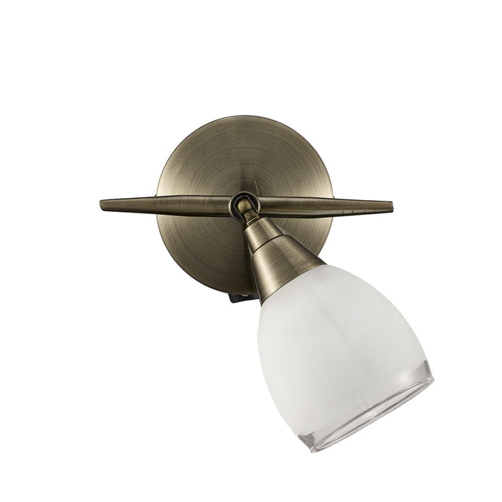 Franklite SPOT8981 Lutina 1 Light Wall Light Bronze (S)