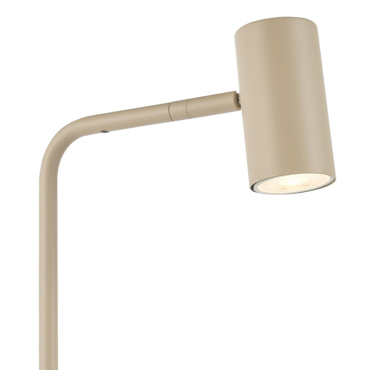 Dar THI4929 Thierry Task Floor Lamp Matt Taupe