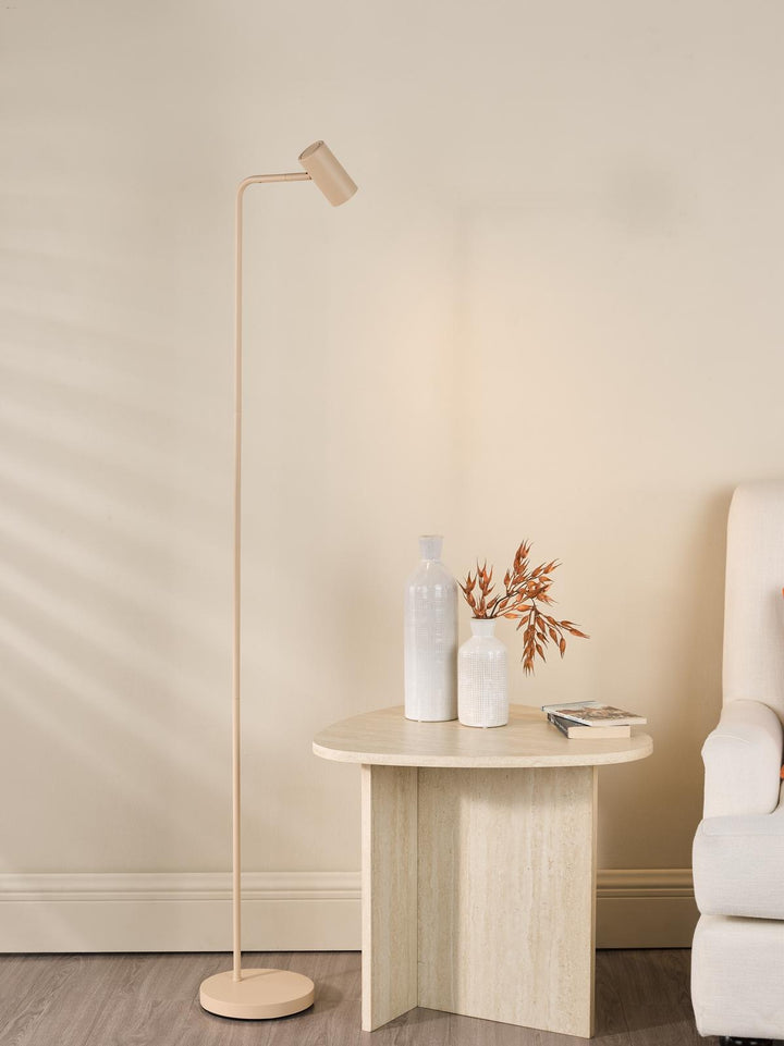 Dar THI4929 Thierry Task Floor Lamp Matt Taupe