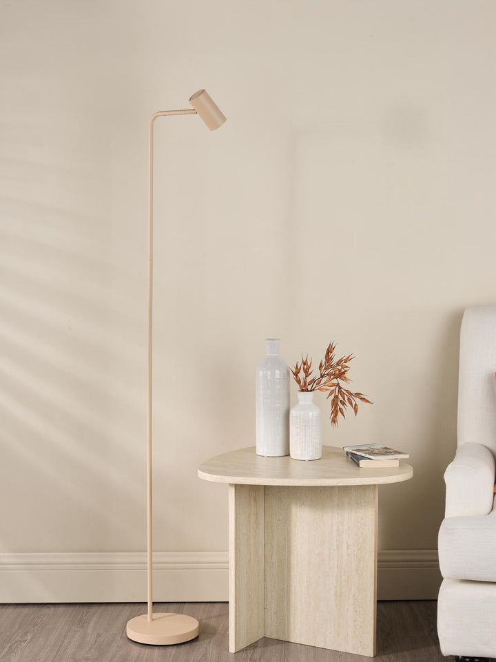 Dar THI4929 Thierry Task Floor Lamp Matt Taupe