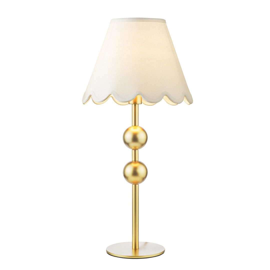 Dar TIL4235-NER102 Tilda Table Lamp Satin Gold With Shade