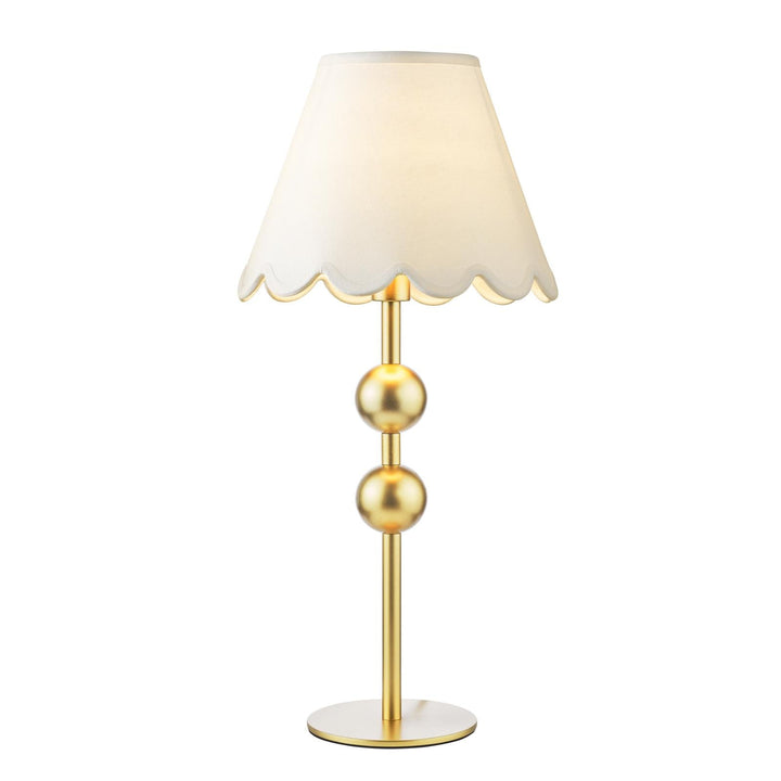 Dar TIL4235-NER102 Tilda Table Lamp Satin Gold With Shade